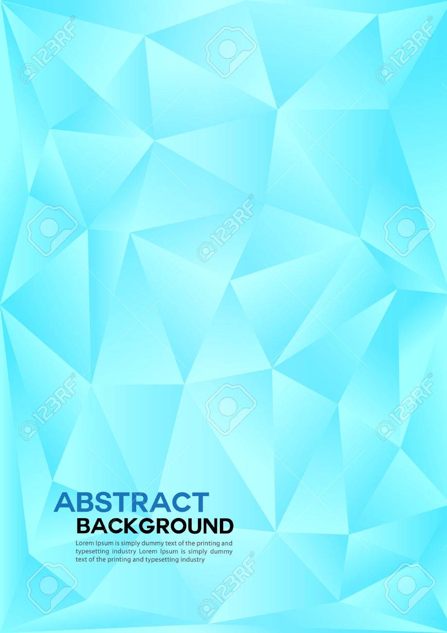 Blue Polygon Background Vector Illustration Abstract