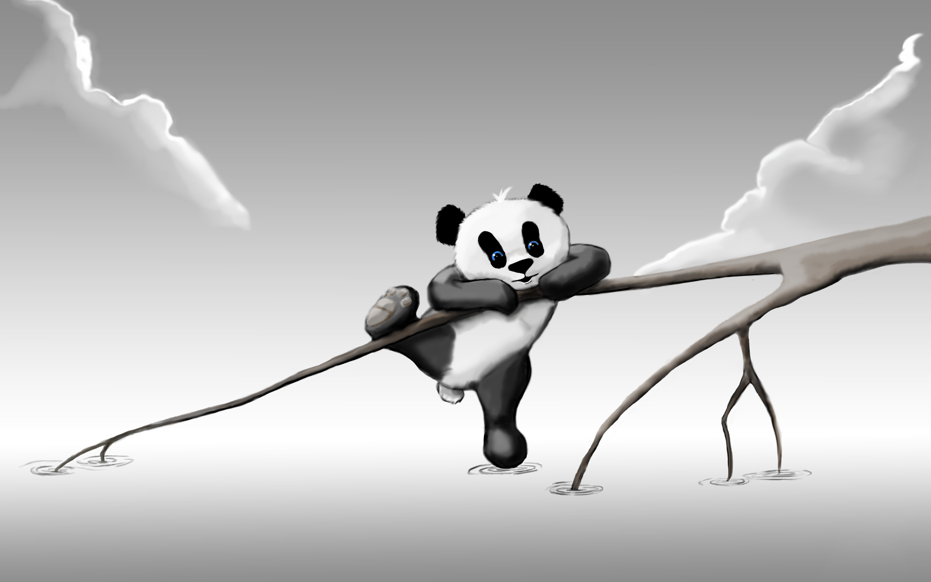 Playful Panda Wallpaper