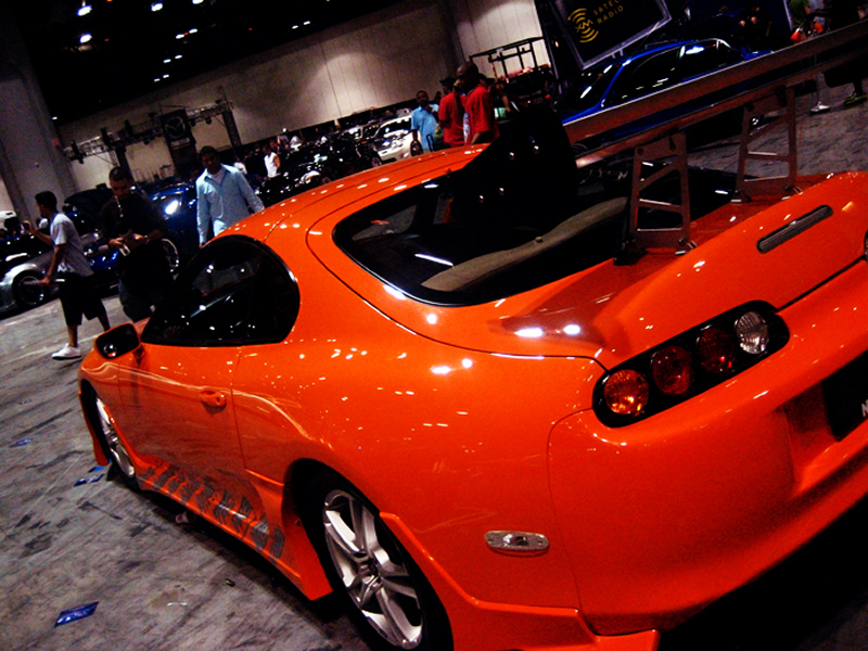 Toyota Supra With A Tall Spoiler