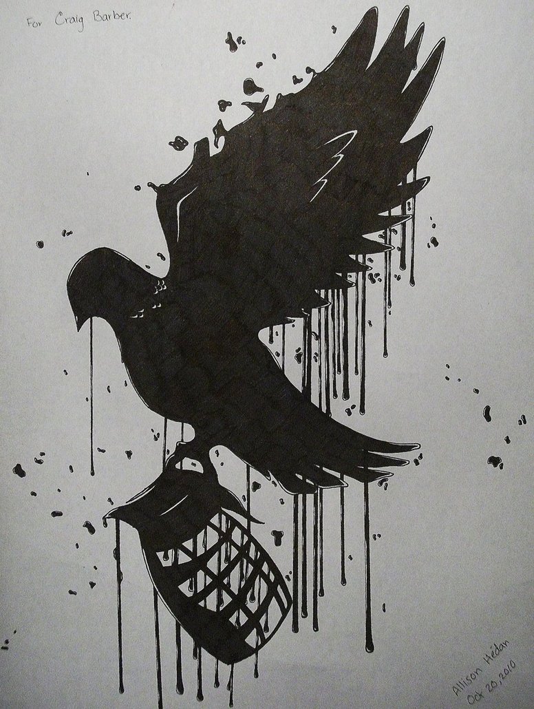 Hollywood Undead bleeding Dove by Hedana 776x1030