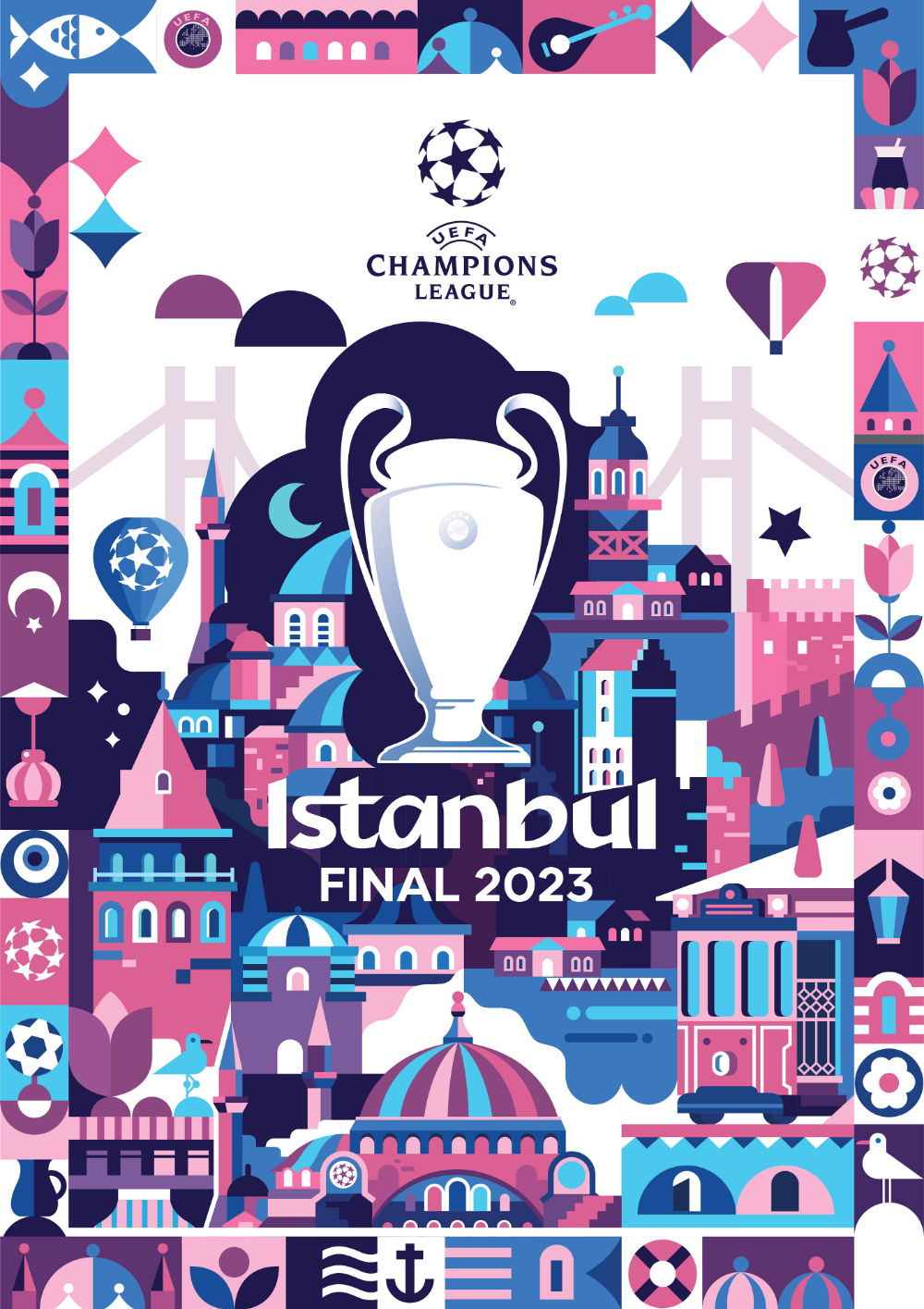 Uefa Champions League Istanbul Final Poster On