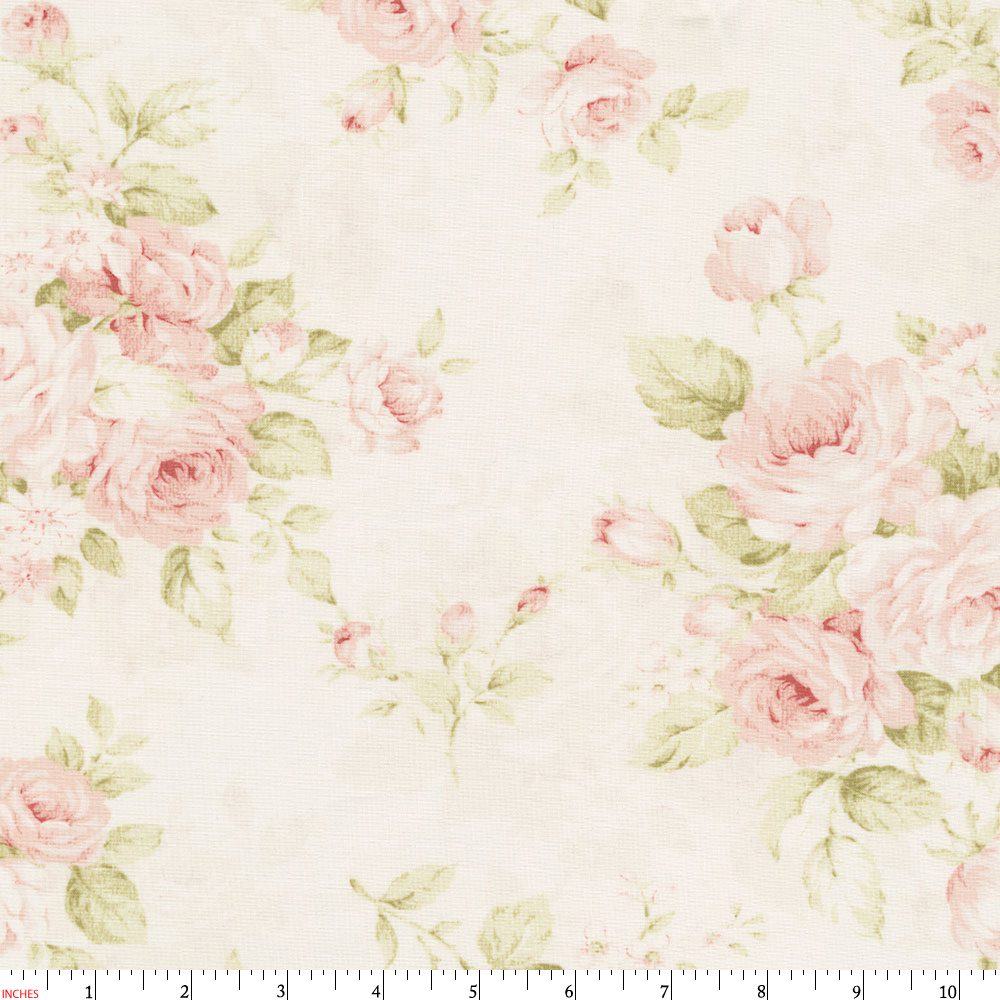 Pink Floral Fabric By The Yard Carousel Designs
