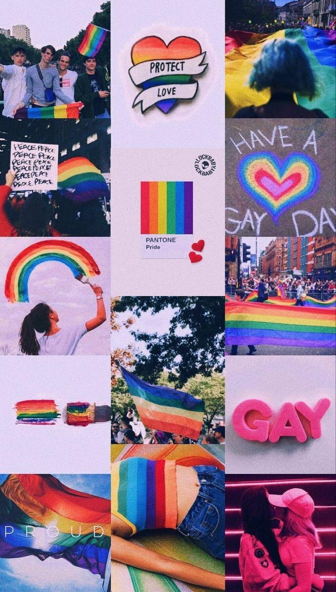 lgbtrights pride loveyourself pattern New wallpaper