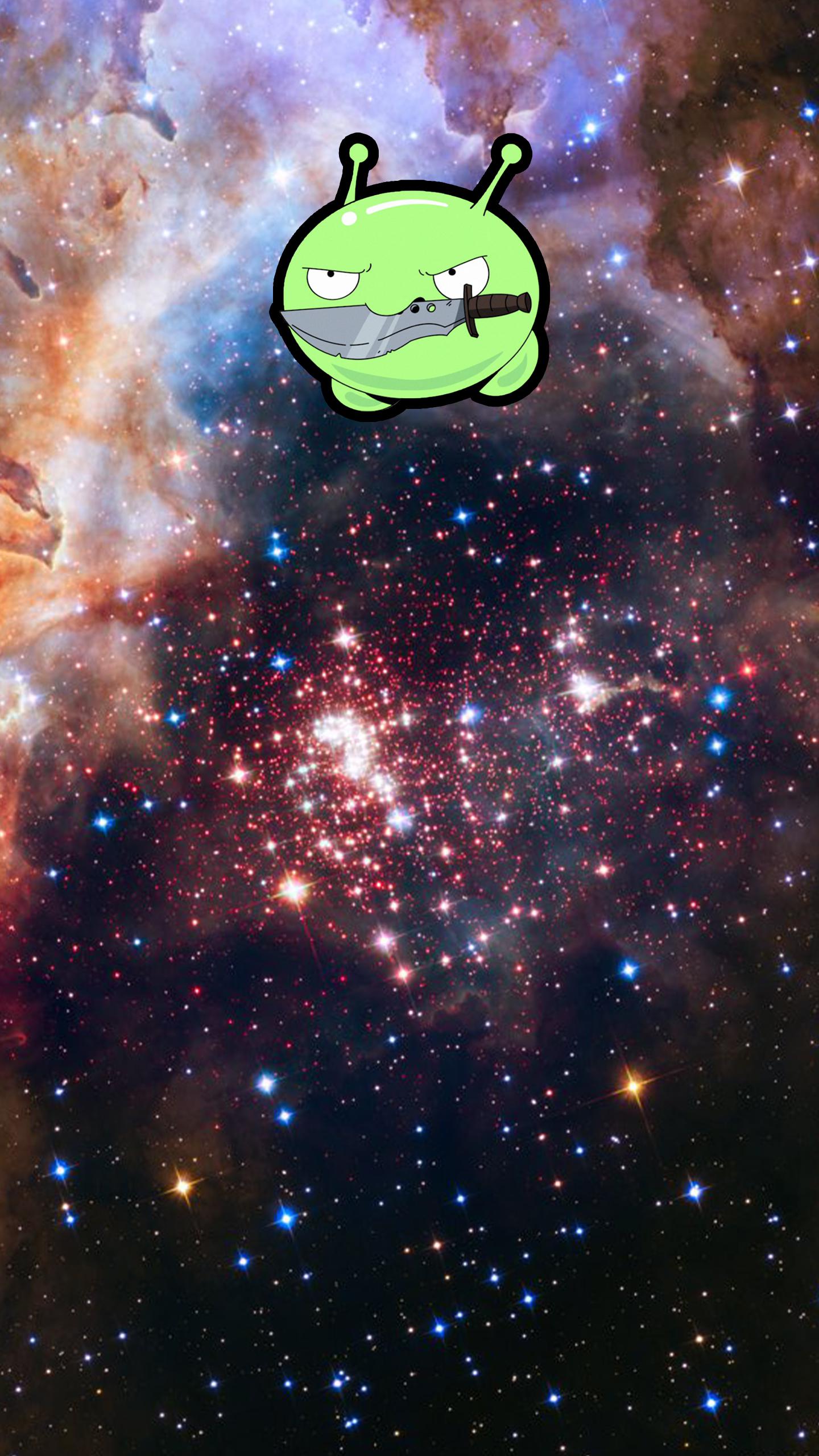 Mooncake Nebula Wallpaper I Threw Together For My Pixel Finalspace