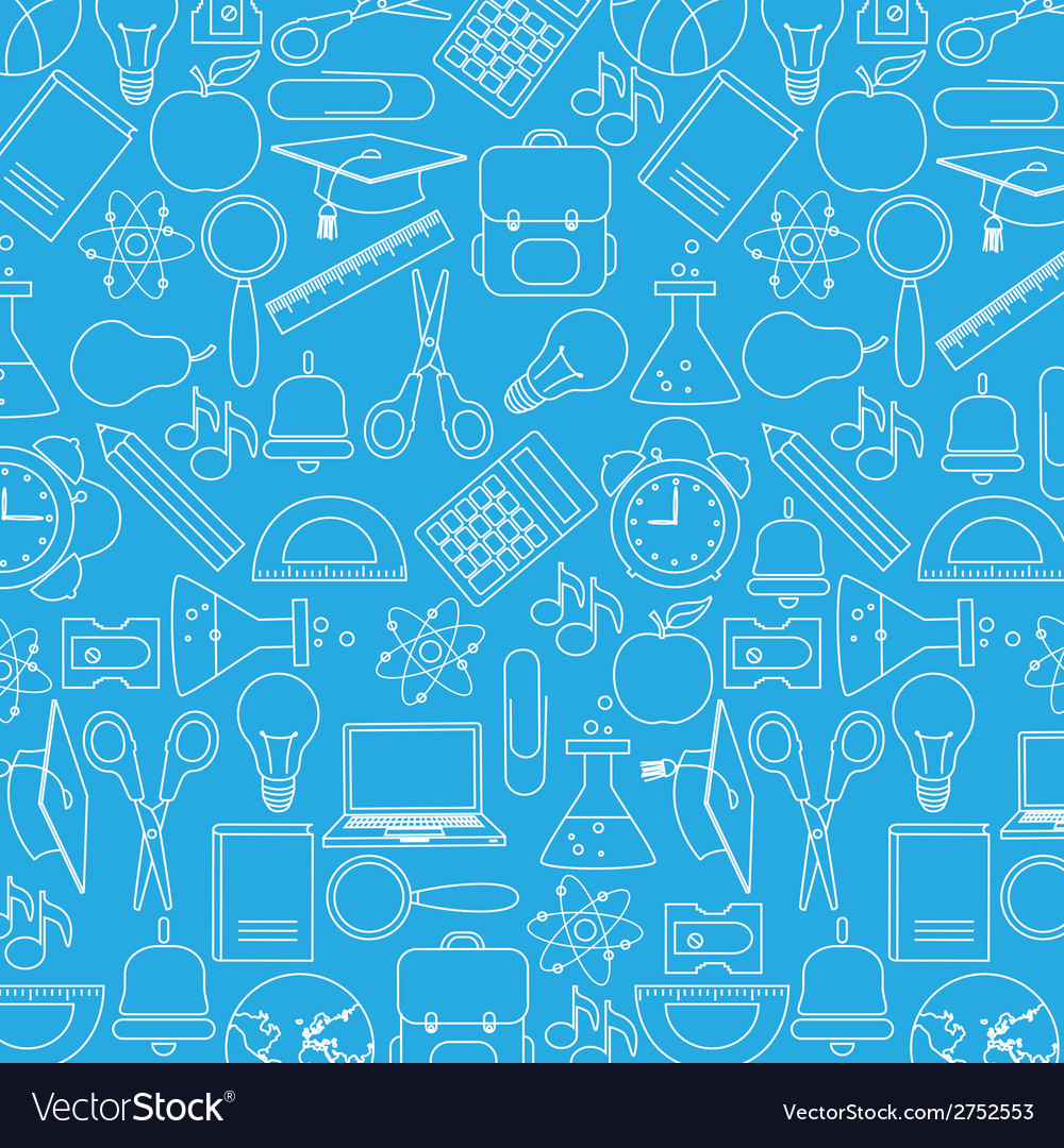 Background School Icons Royalty Vector Image