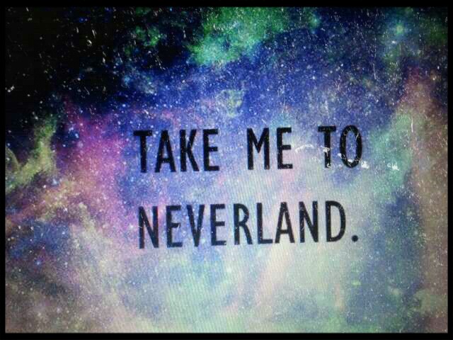 Take Me To Neverland Galaxy Background Peter Pan Please Tl