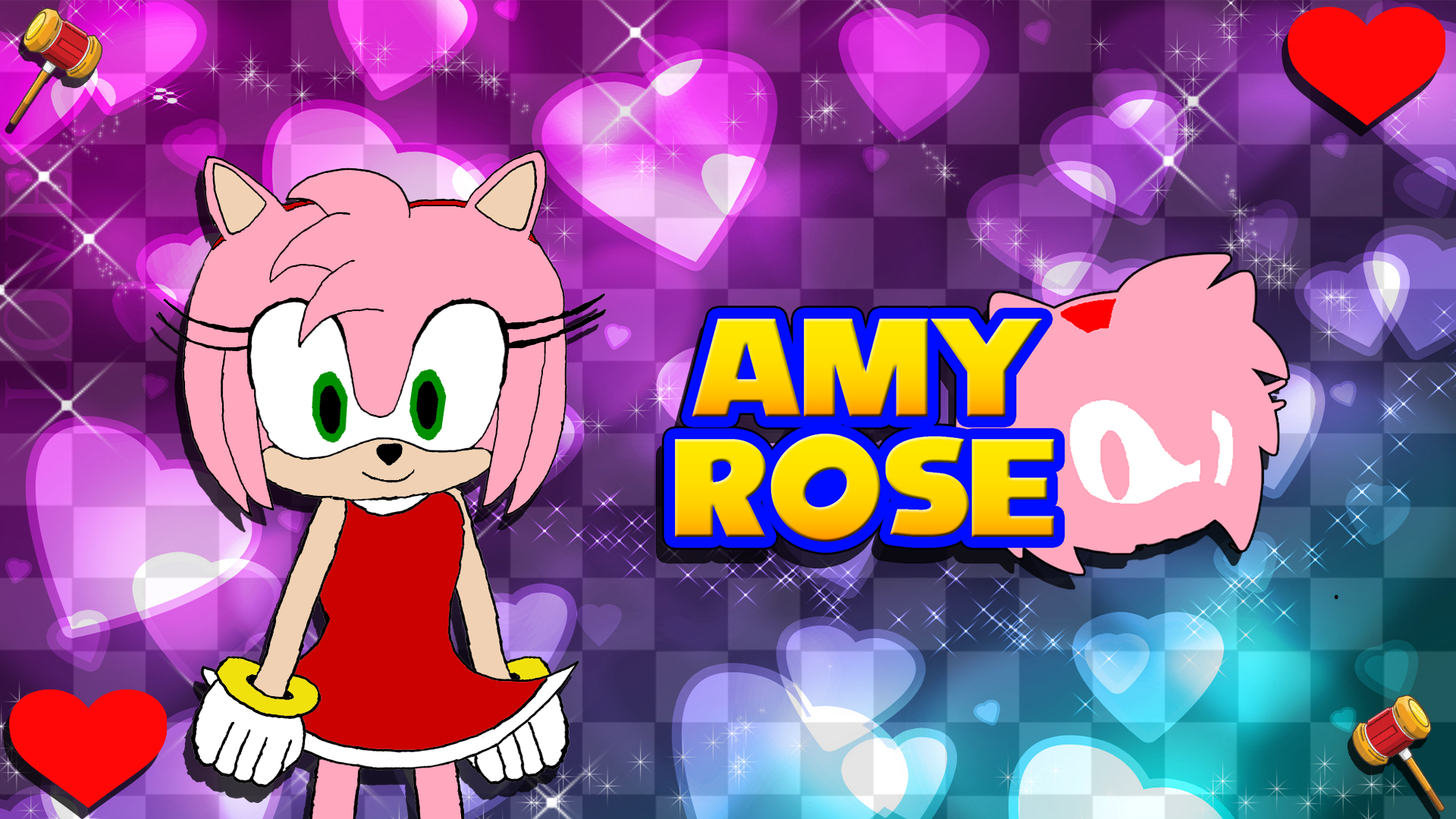 Amy Rose Wallpaper By 3bros1mission