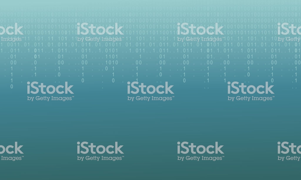Falling Binary Code Background Digital Technology Wallpaper Stock