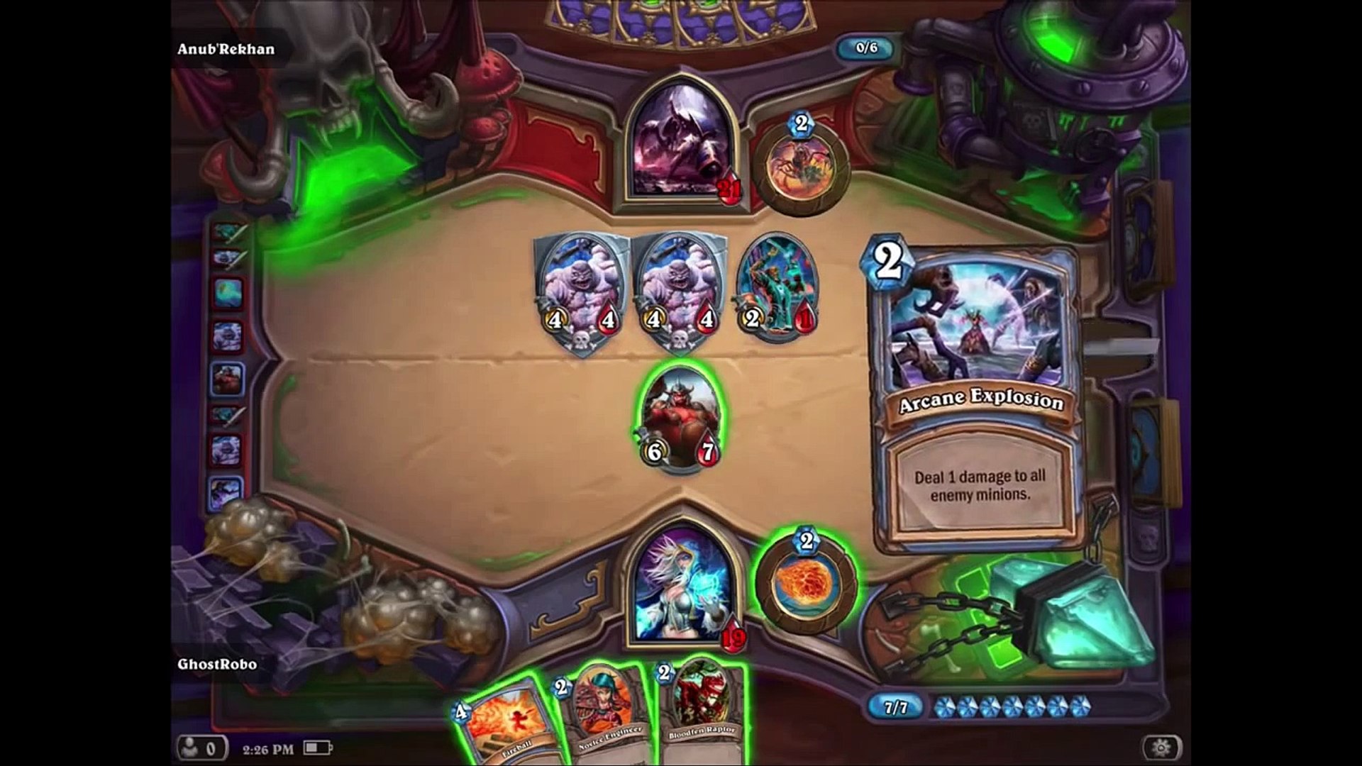 Beware Of Spiders Hearthstone Curse Naxxramas Gameplay