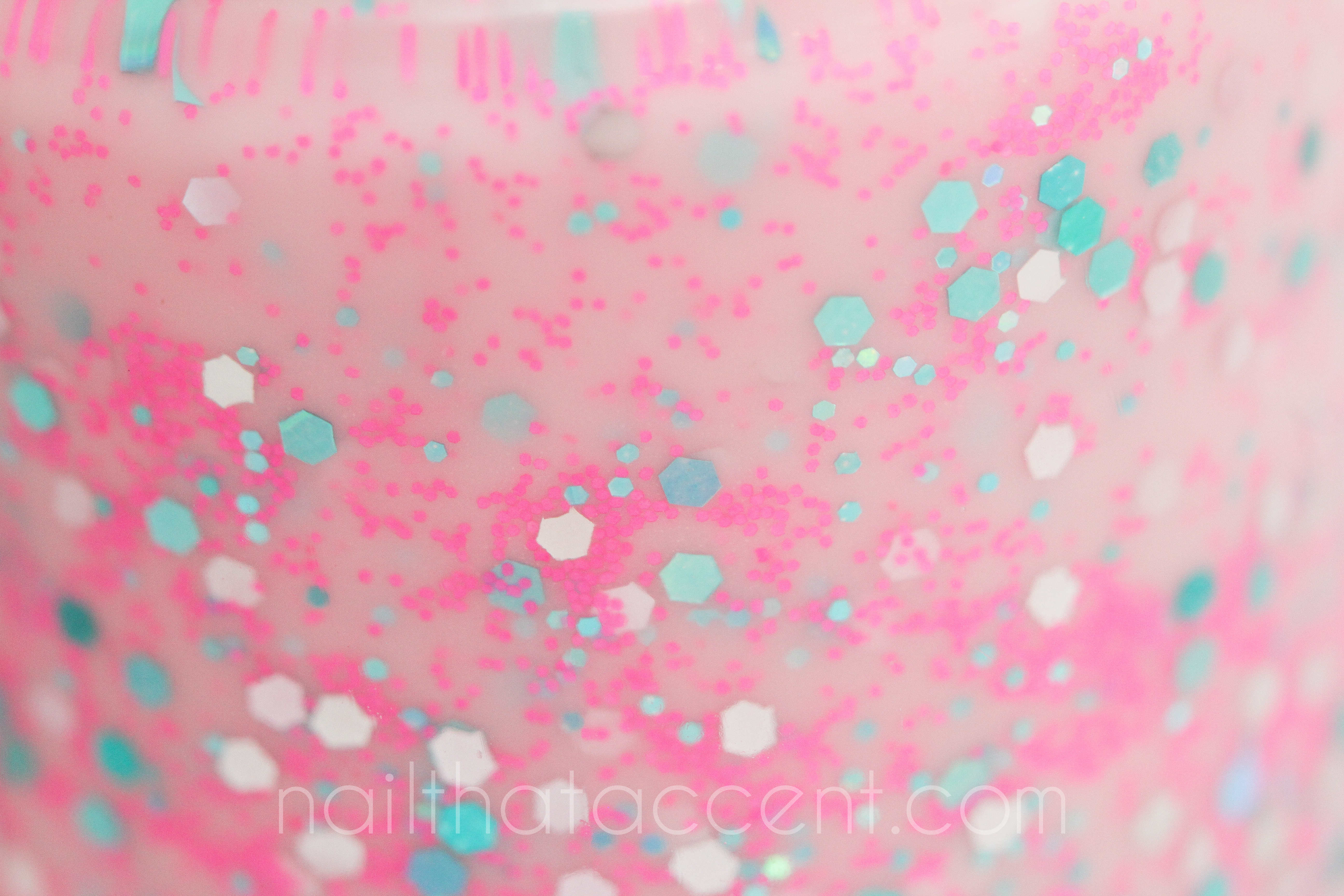 Baby Pink Glitter Lulabelle nail polish indie