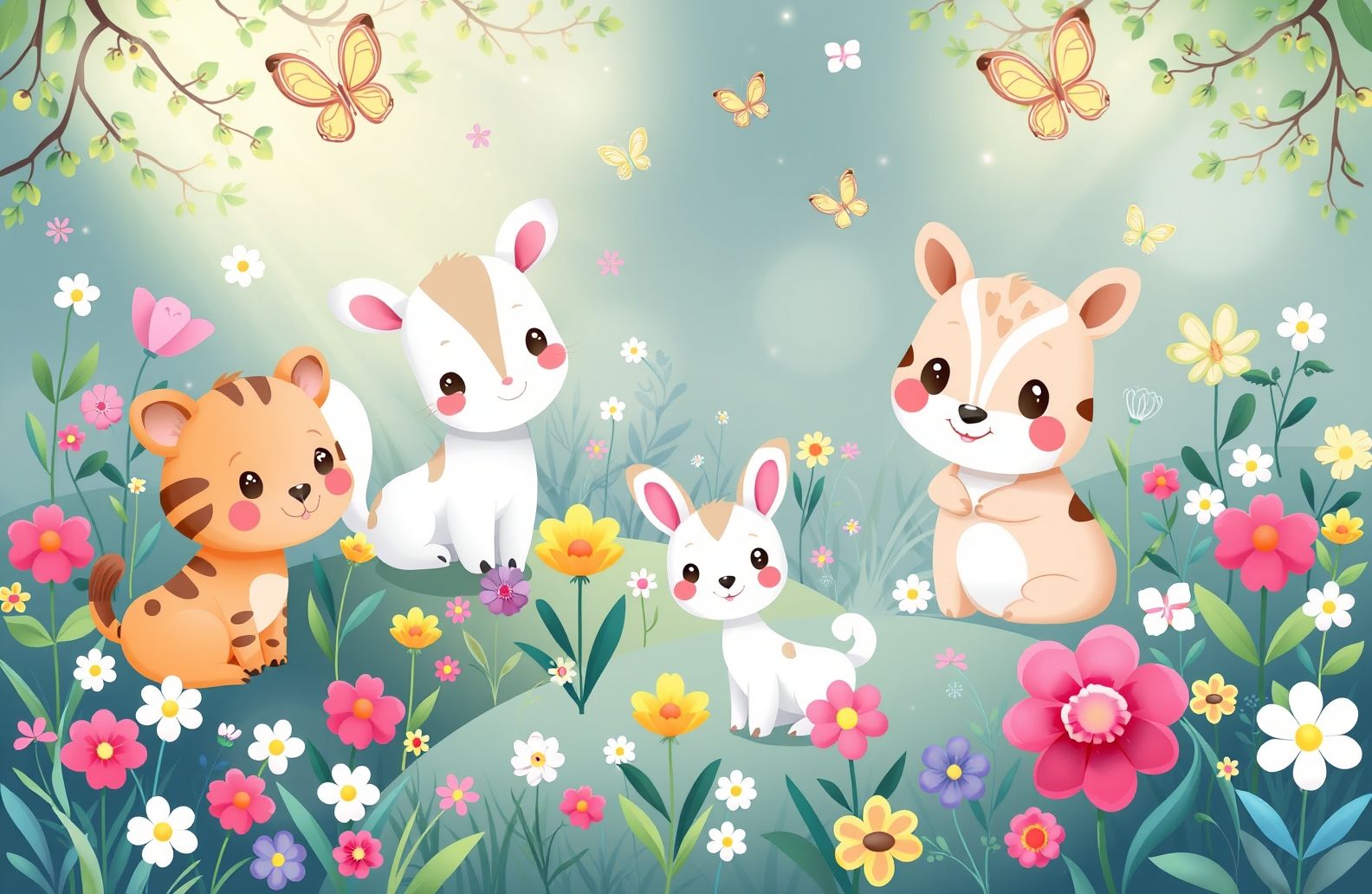 Cute Cartoon Wallpaper For Girls