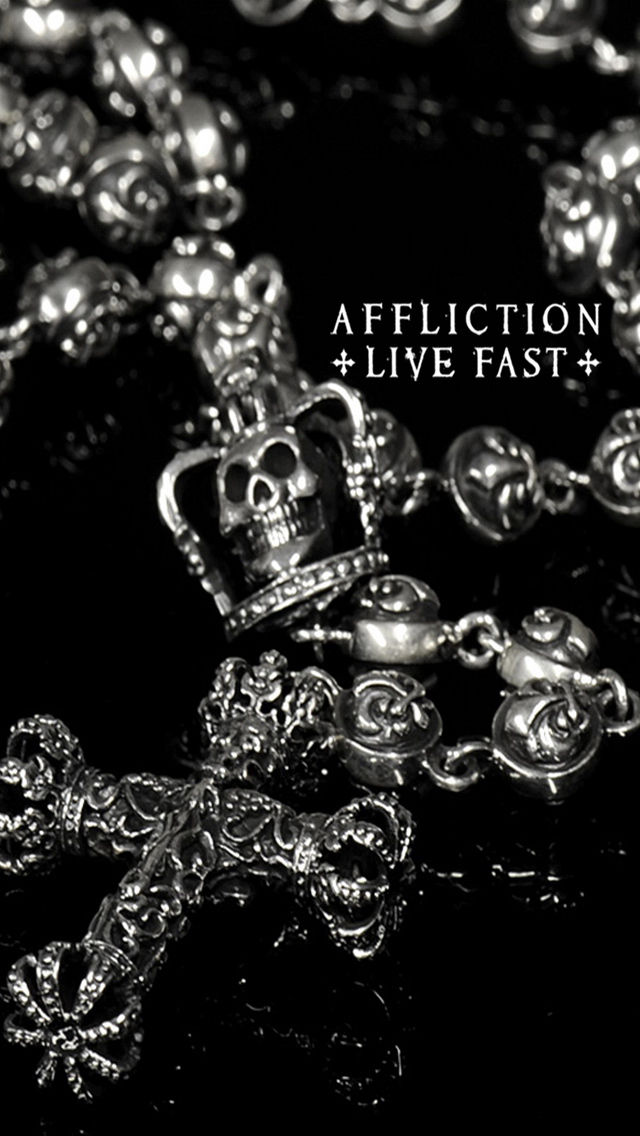 Affliction Live Fast iPhone Wallpaper Background Photo