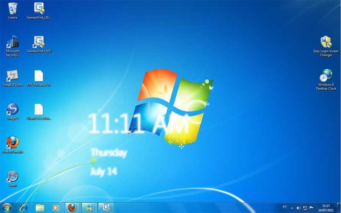 Windows 8 Desktop Clock tambm compatvel com