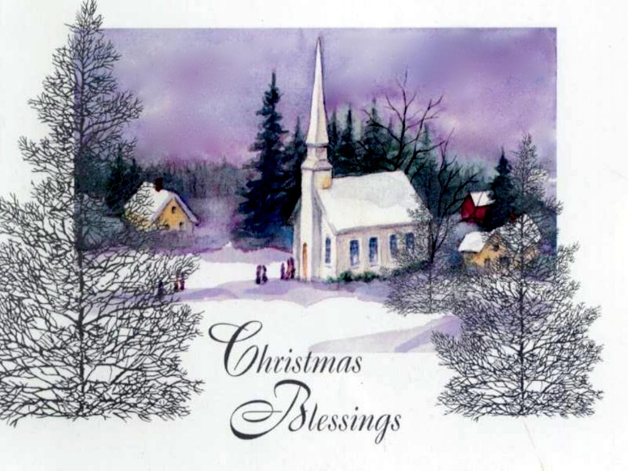 Christmas Blessings Wallpaper