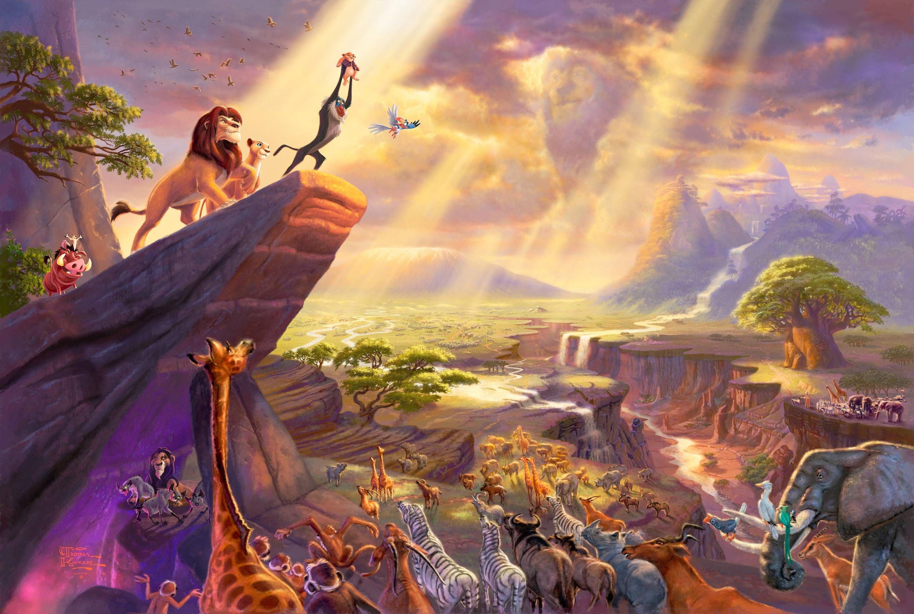 Wallpaper For Thomas Kinkade Disney Aladdin