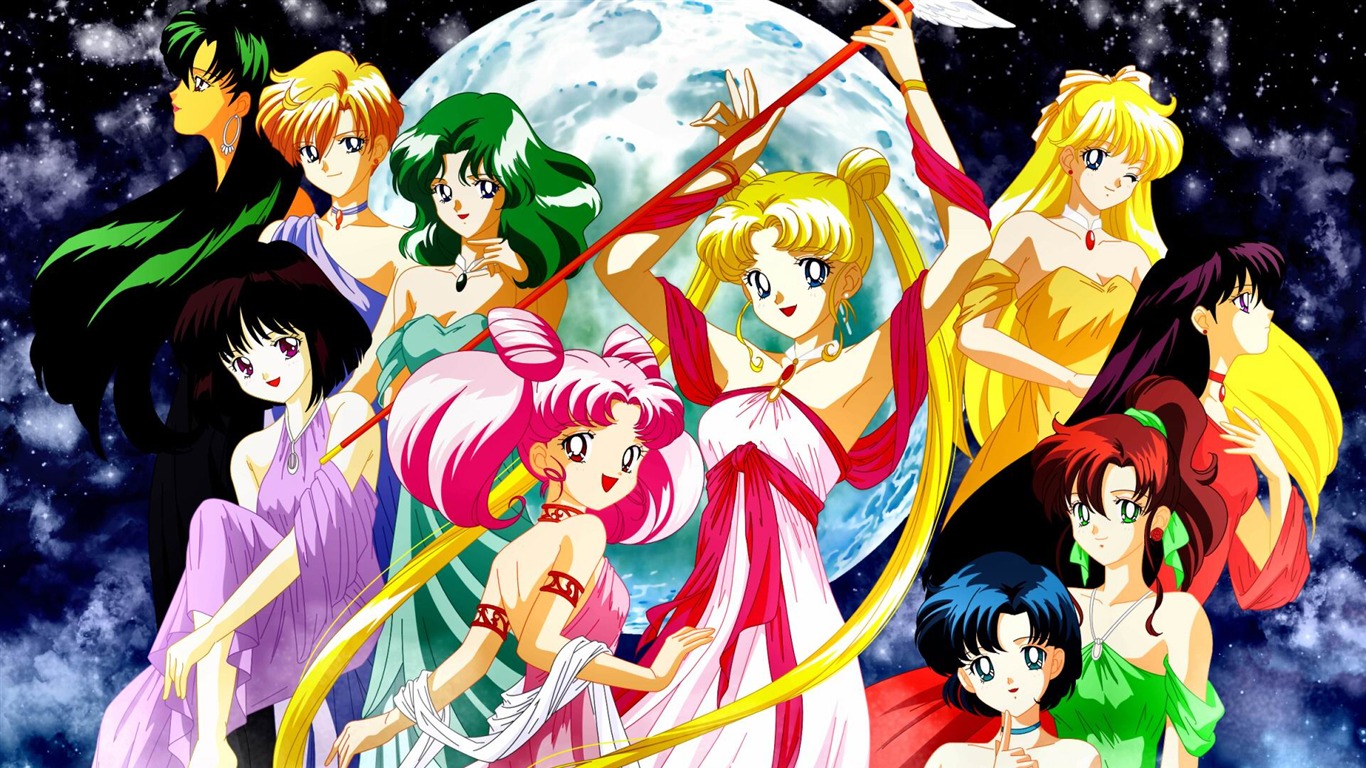 Sailor Moon Group Photo desktop wallpaper WallpaperPixel