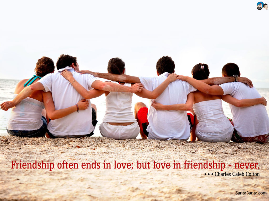 Special Friends Loving Smile Friendship Ends In Love
