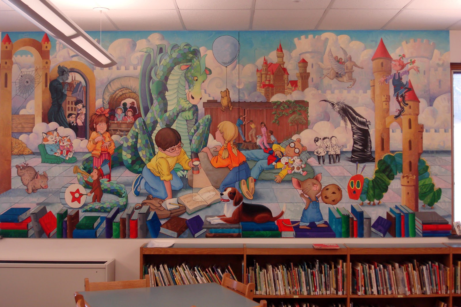 Library Book Wallpaper Mural Favorite Children S