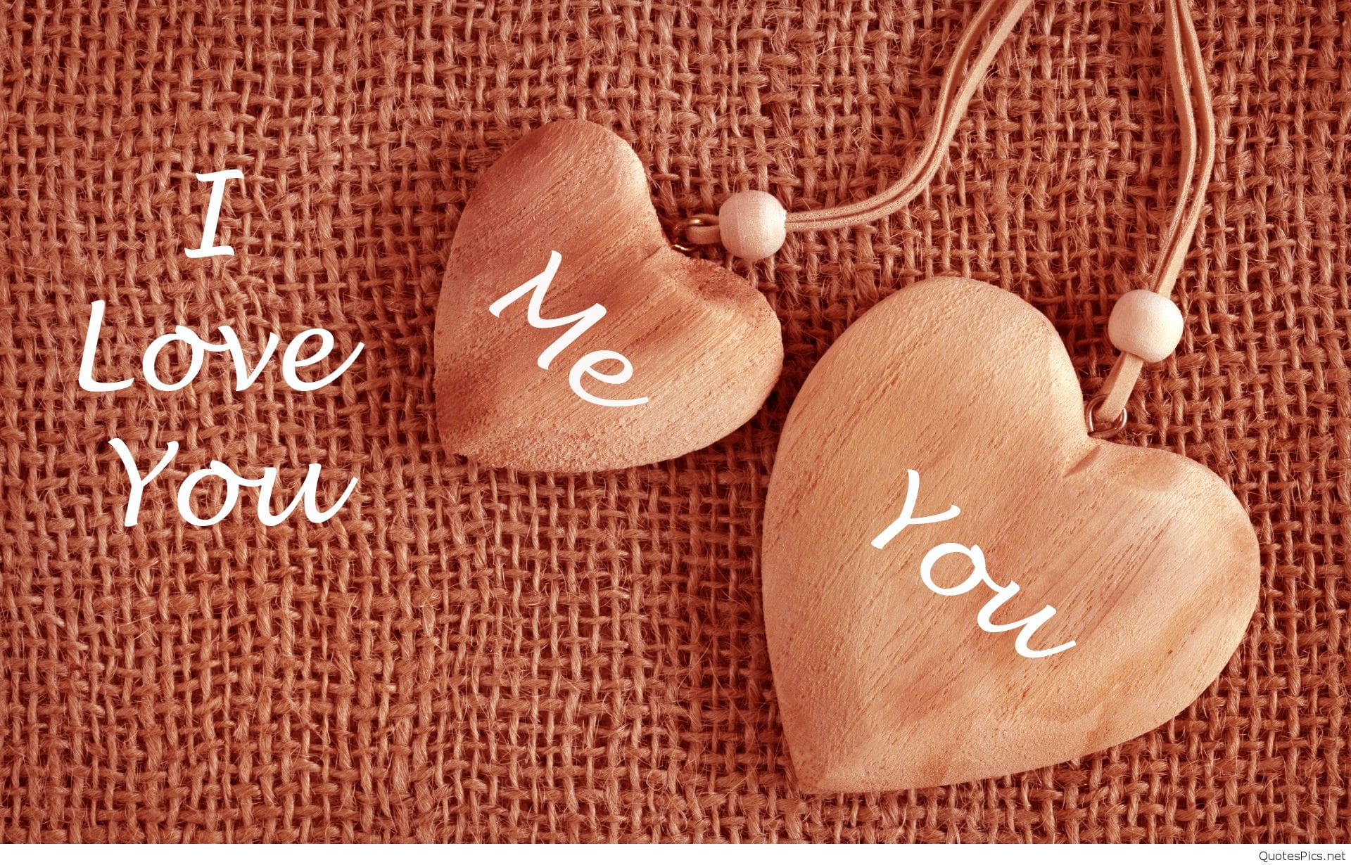I Love You With Two Heart HD Wallpaper For