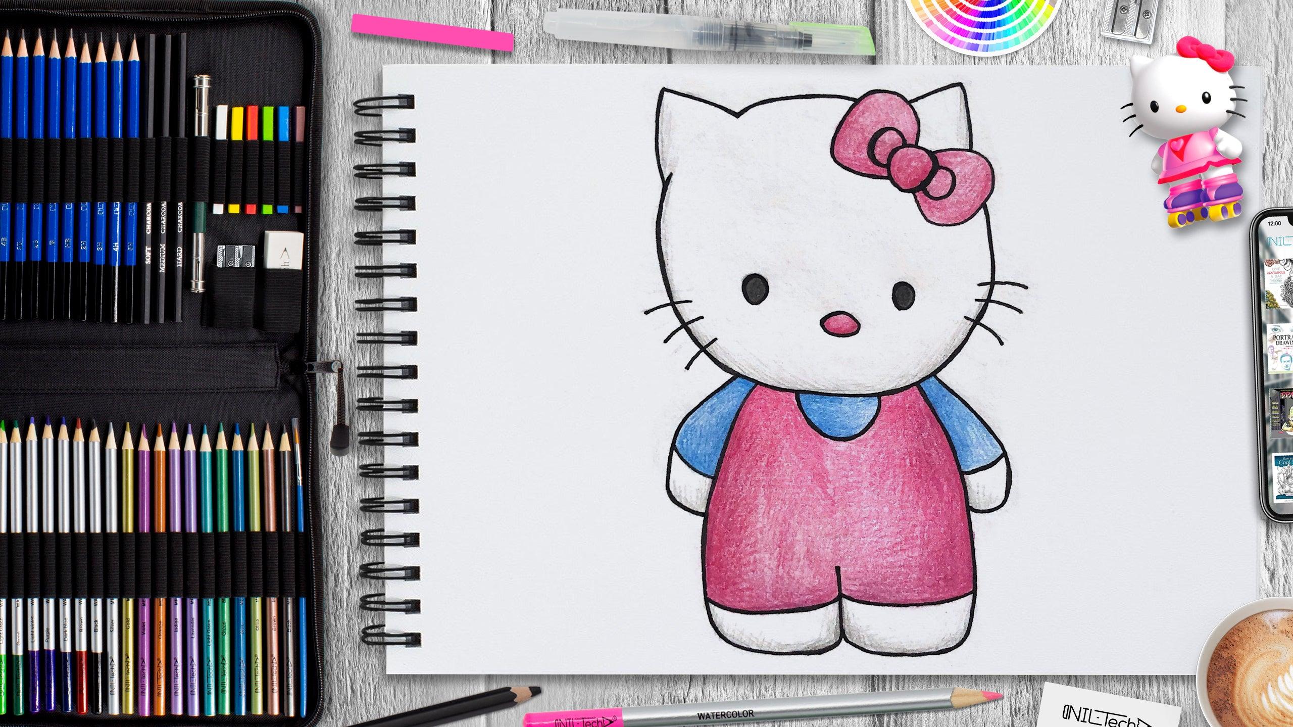 How to Draw Hello Kitty Nil Tech shopnil tech