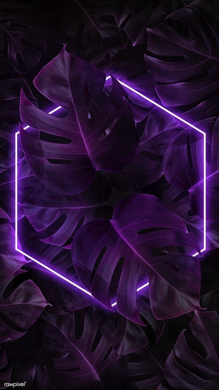 Neon Purple Nature I Wallpaper