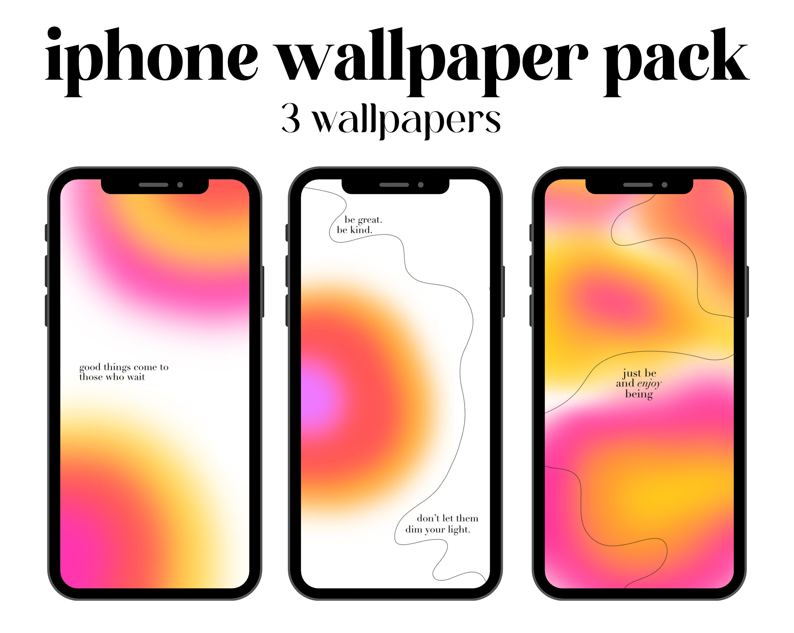 🔥 Free download Pink Gradient iPhone Wallpaper Orange Aura iPhone ...