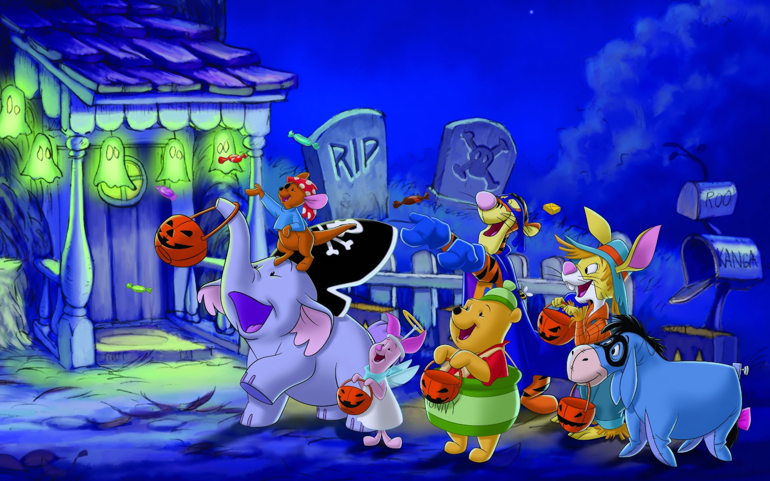 Halloween Wallpaper Winnie The Pooh Trick Or Treating