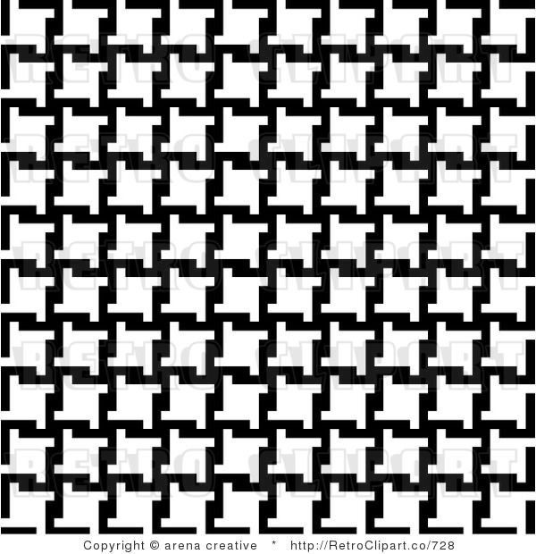 Black And White Houndstooth Background