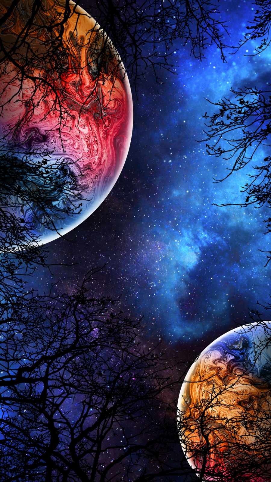 Planets Colliding IPhone Wallpaper   IPhone Wallpapers iPhone