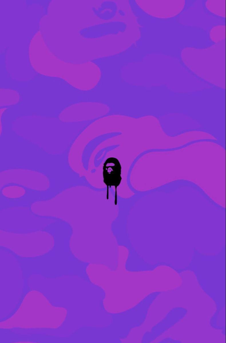 Purple Drippy Bape Wallpaper Hypebeast