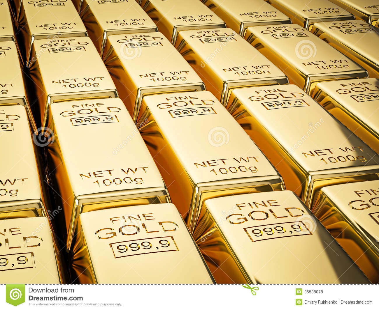 Top Stack Of Gold Bars Wallpaper