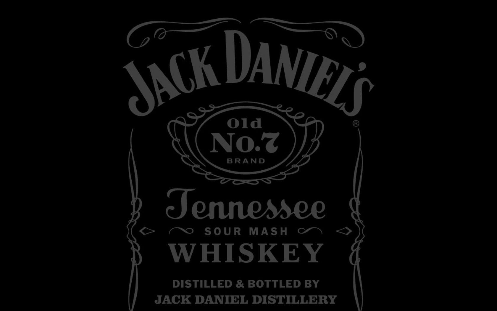 Jack Daniels Black Background Wallpaper Art HD
