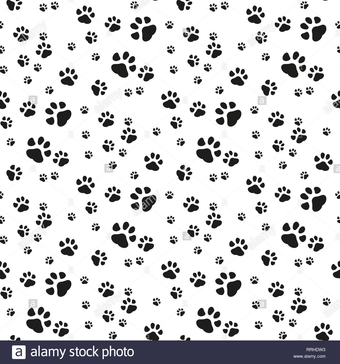 Free download Dog Paw seamless pattern vector footprint kitten puppy ...