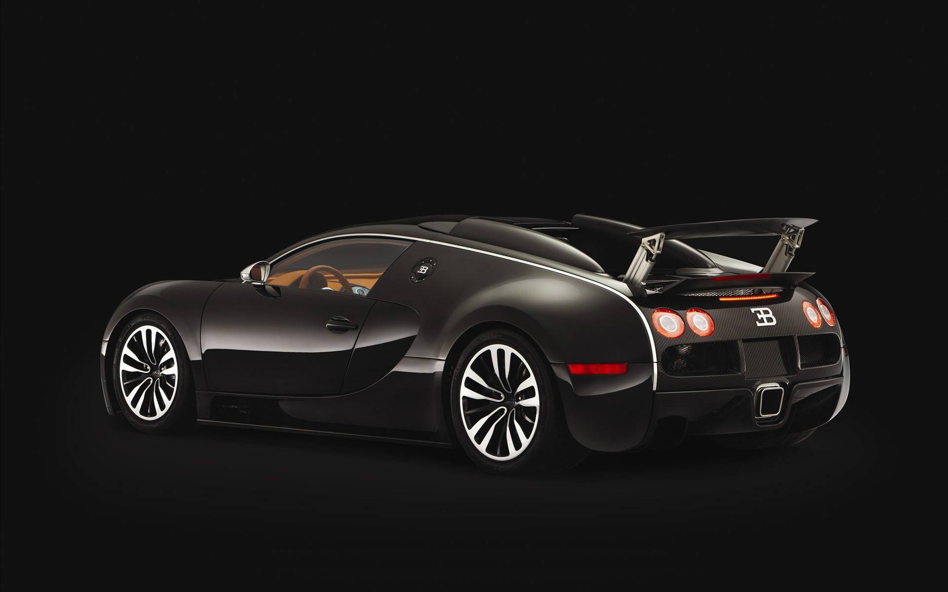 Black Bugatti Veyron HD Wallpaper