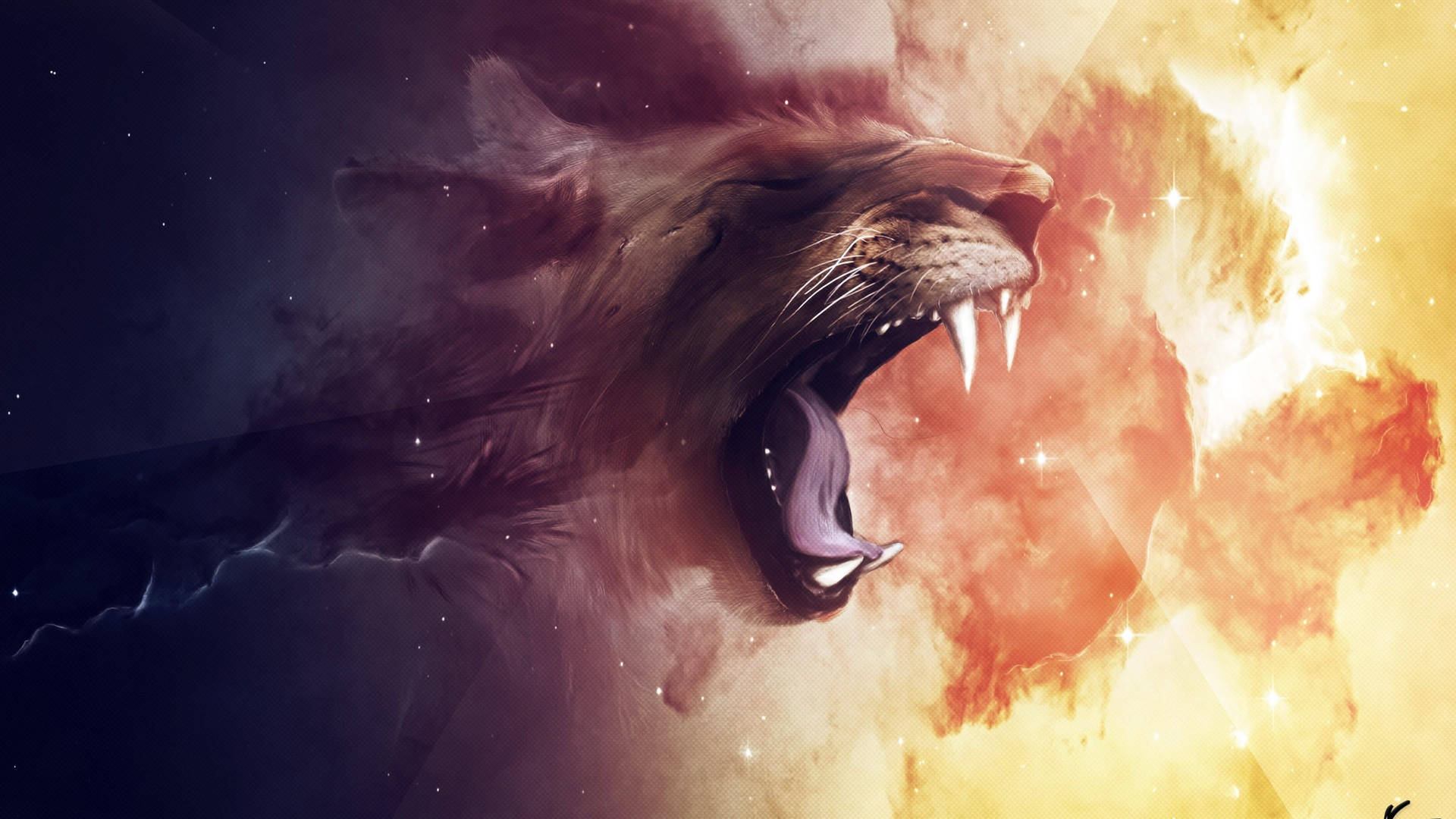 Angry Lion Wallpaper
