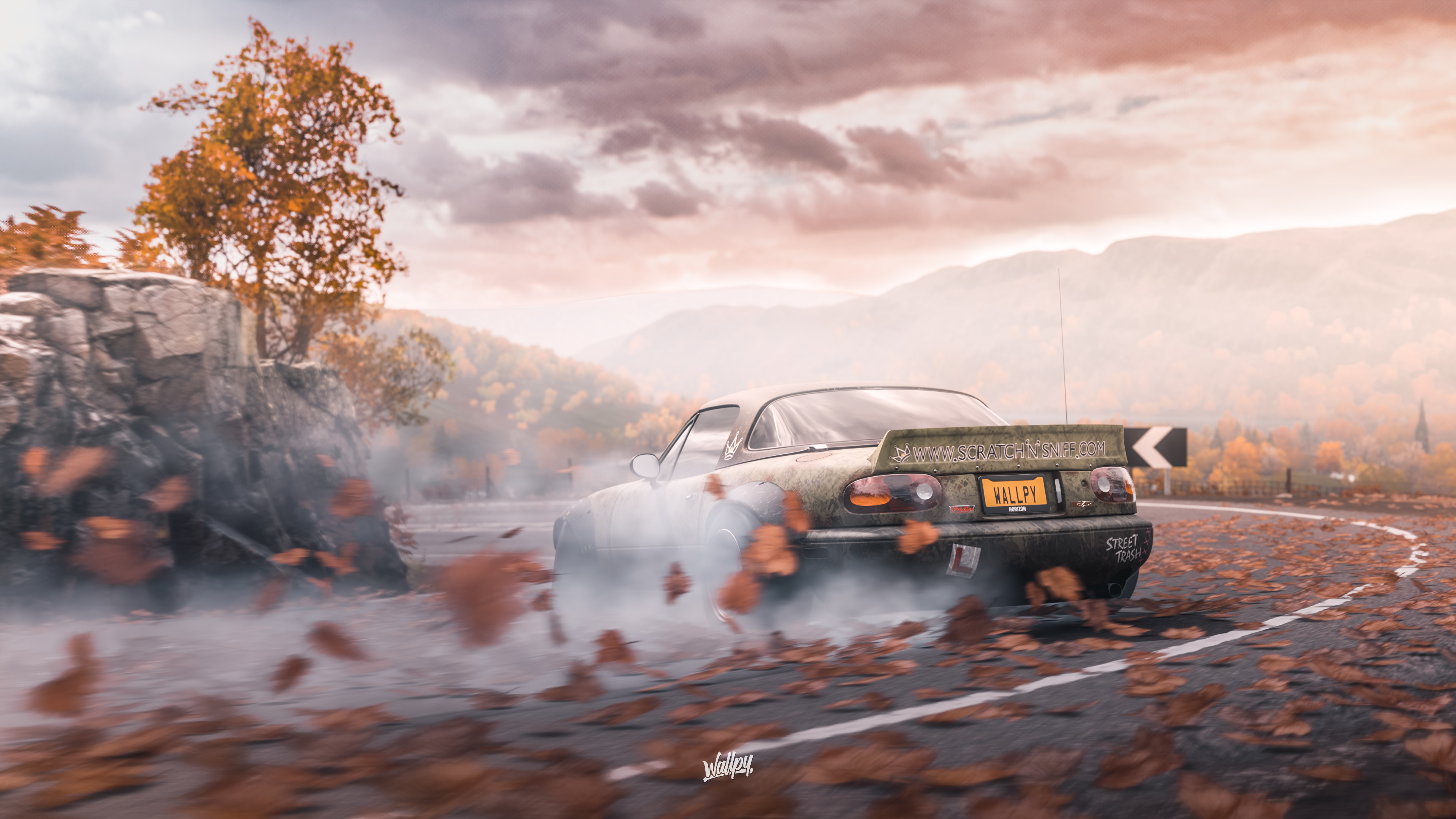 Forza Horizon Mazda 4k Drifting Wallpaper HD Games