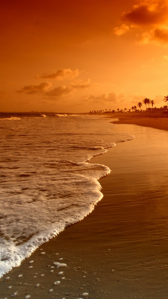 Beach Sunrise iPhone 5s Wallpaper iPad