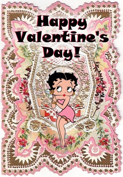 Betty Boop Pictures Archive Altered Vintage Valentine Greeting Cards