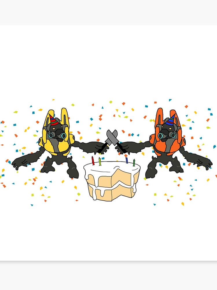 Grunt BirtHDay Party No Background S Print By Justdawson