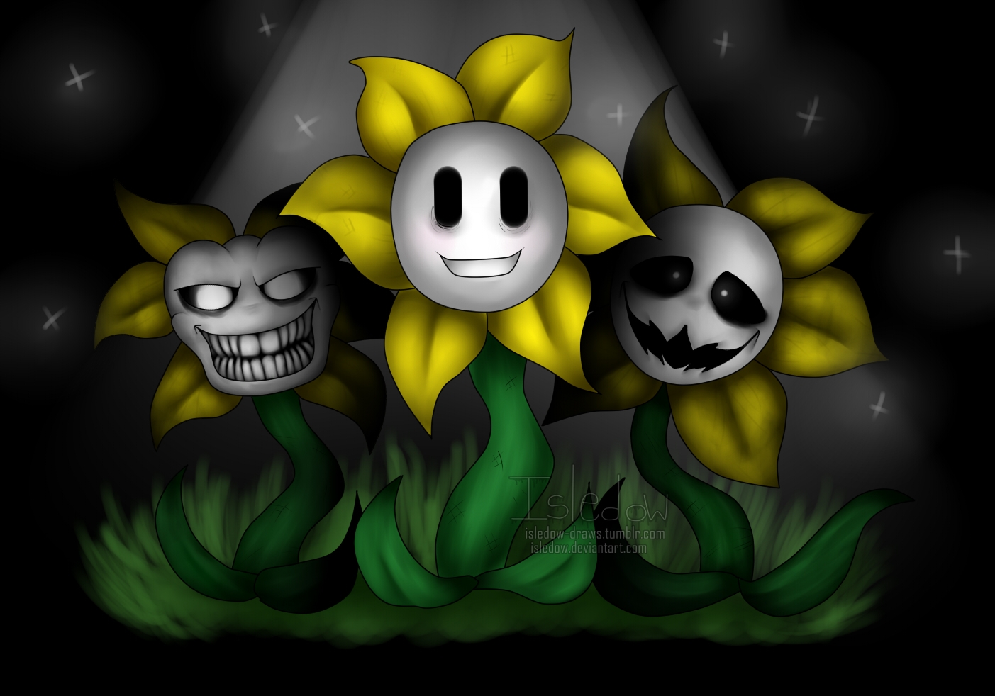 Undertale Flowey The Flower By Isledow