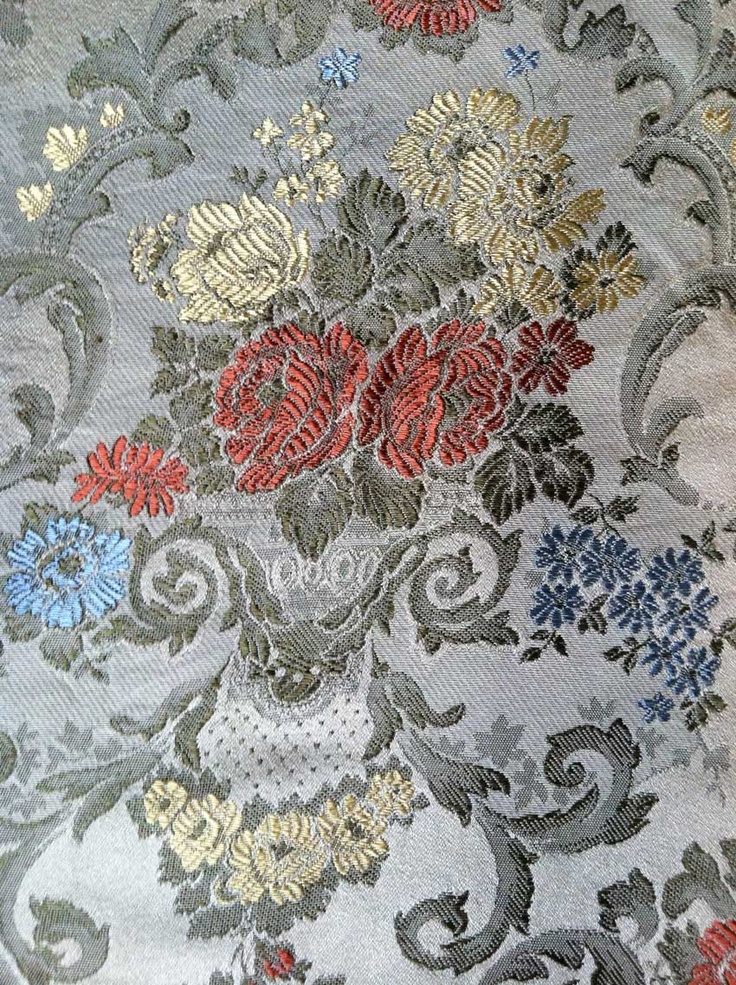 Gorgeous French Silk Vintage Fabric 736x985