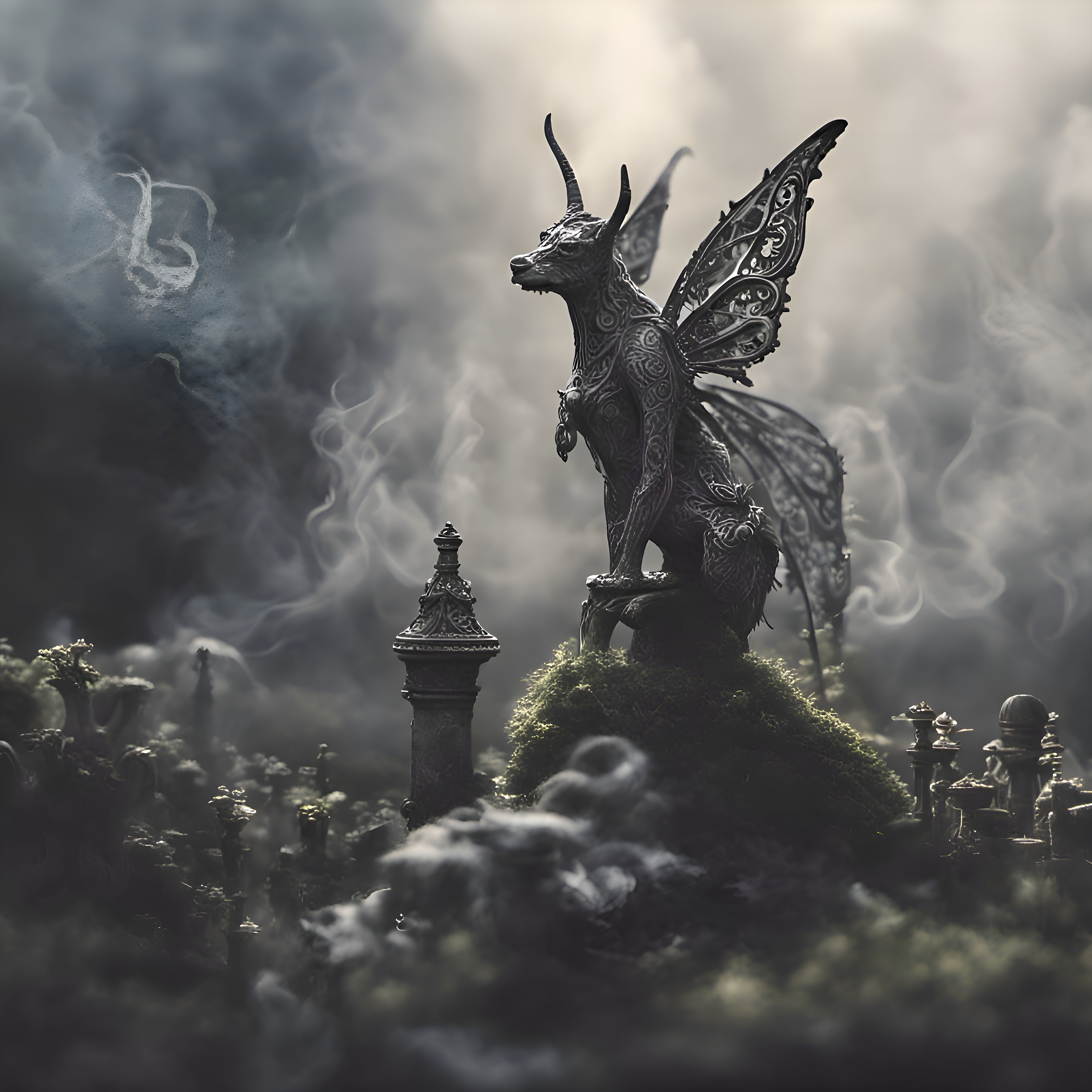 Gothic Fairy Garden Ai Generated Artwork Nightcafe Creator