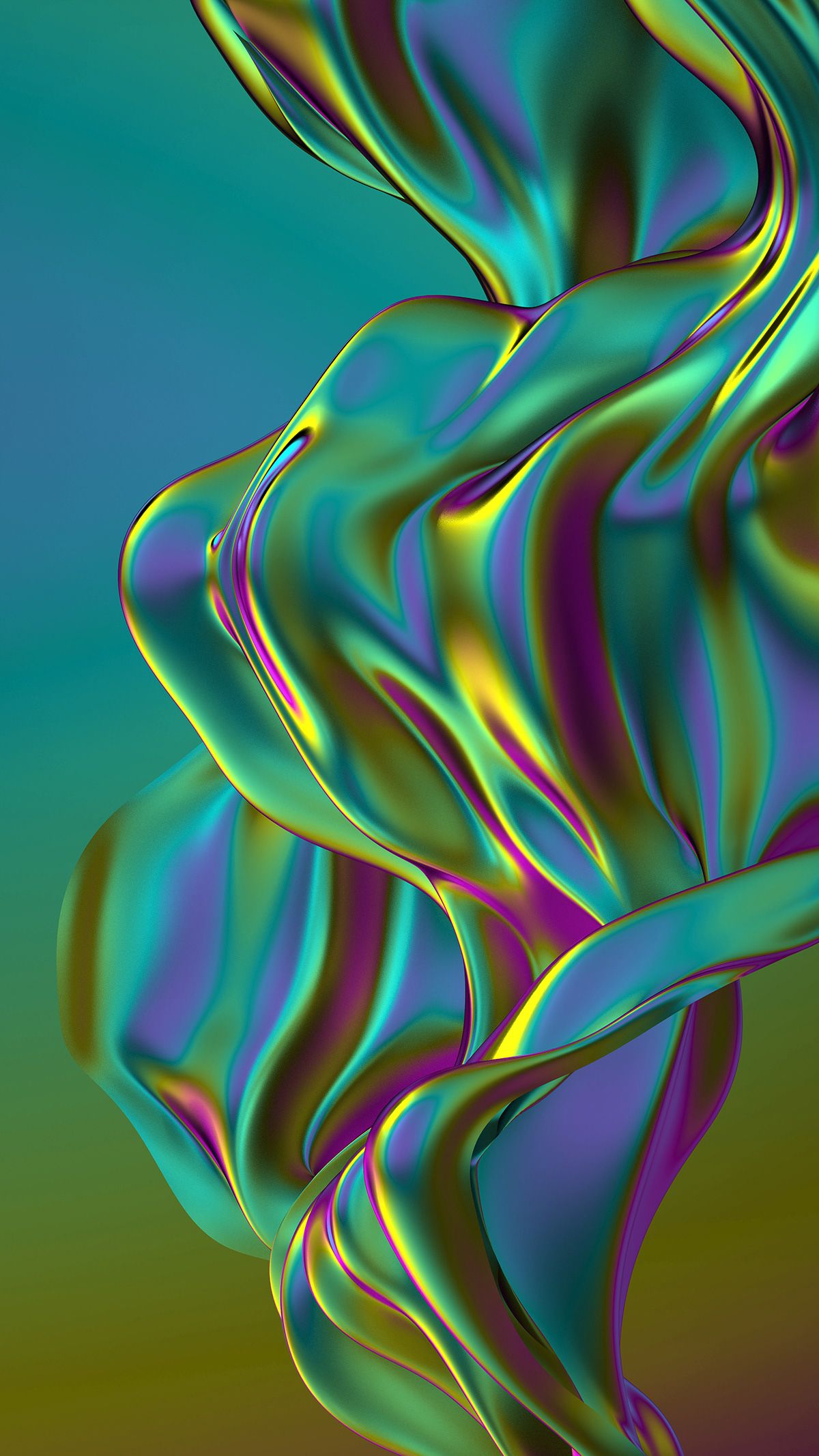 Green Neon On Wallpaper