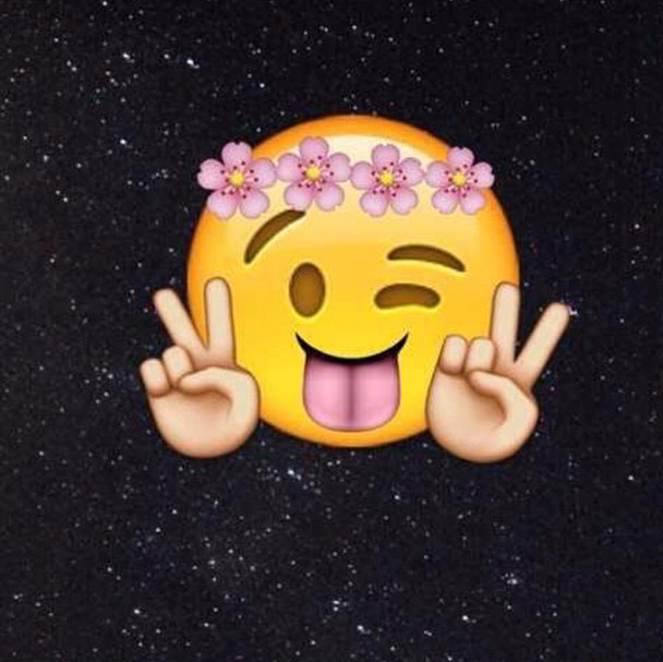 Galaxy Pretty Emoji Background