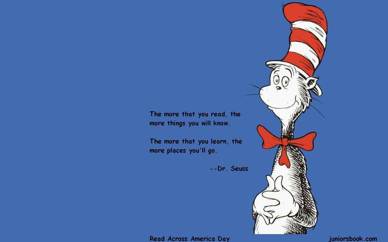 Read Across America Day free computer wallpaper on Juniors Book