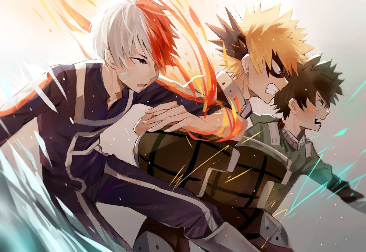Deku X Todoroki Bakugou Wallpaper