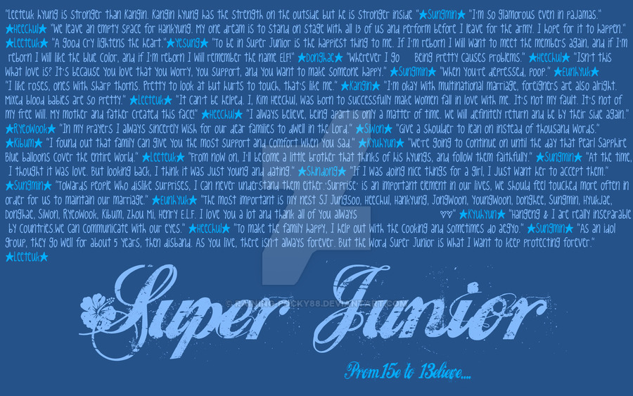 Super Junior Quotes Wallpaper By Raining Pocky88