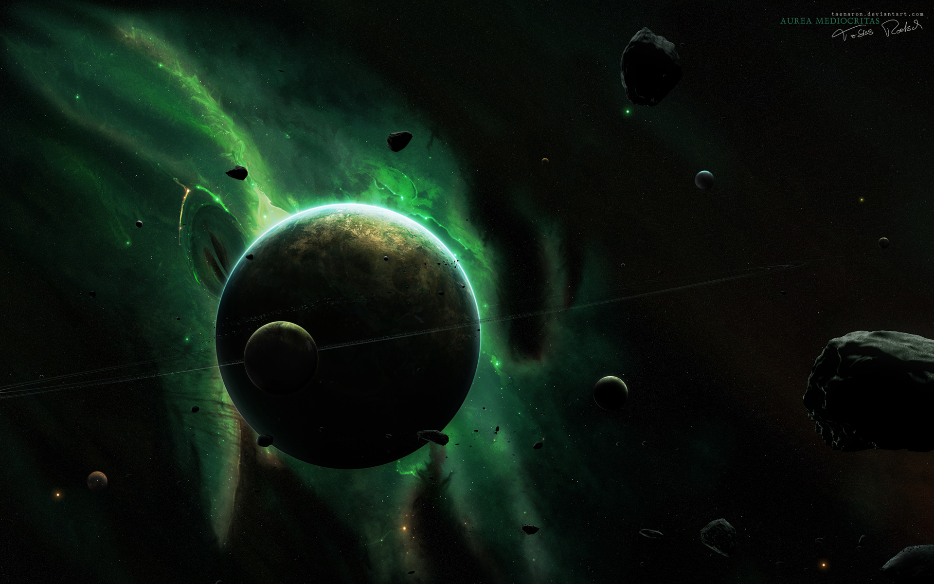 Green Nebula Wallpaper And Image Pictures Photos