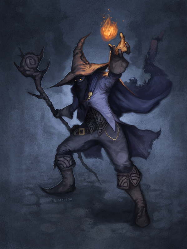 Black Mage By Alexstoneart