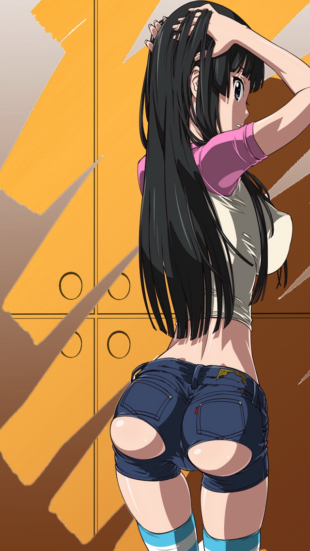 Anime Cutoff Shorts iPhone Wallpaper Background Photo